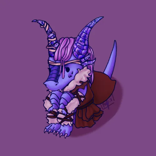 Thumbnail NotAMuffinG's Blue Dragon: Unveiling a World of Sapphire Horns | Furry