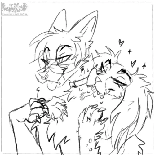 Thumbnail Puppygirl Lovebites Creation by scarlettwolf24 - Furry Art at its Best