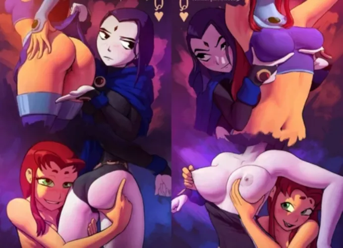 Thumbnail QueenComplex's Teen Titans Delight: Raven & Starfire's Display