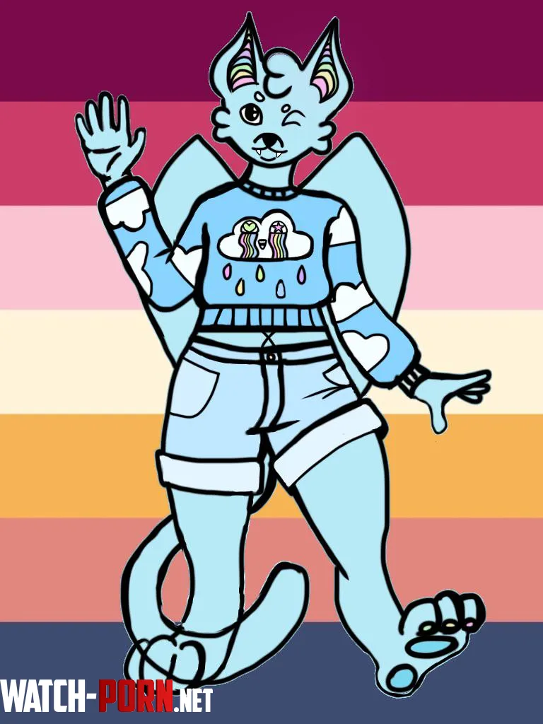My fursona Peekabloo doesnt get enough love Im afraid  by azulitolindo