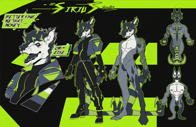 Thumbnail S4miki's Reference Sheet Creation: Dive into Furry Artistry and Adopts