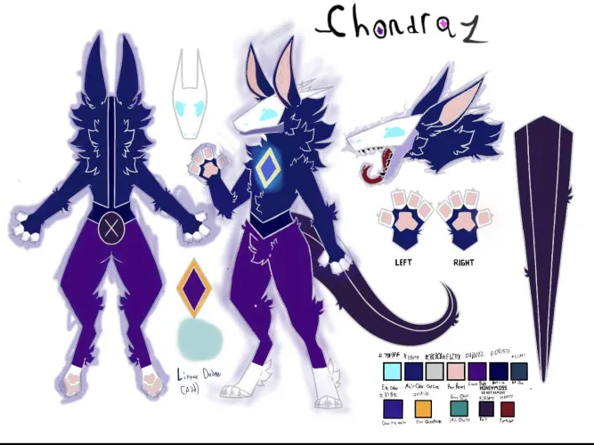 Thumbnail Chondraz's Mantled Beast: Unveiling a Personal Fursona Creation | Furry