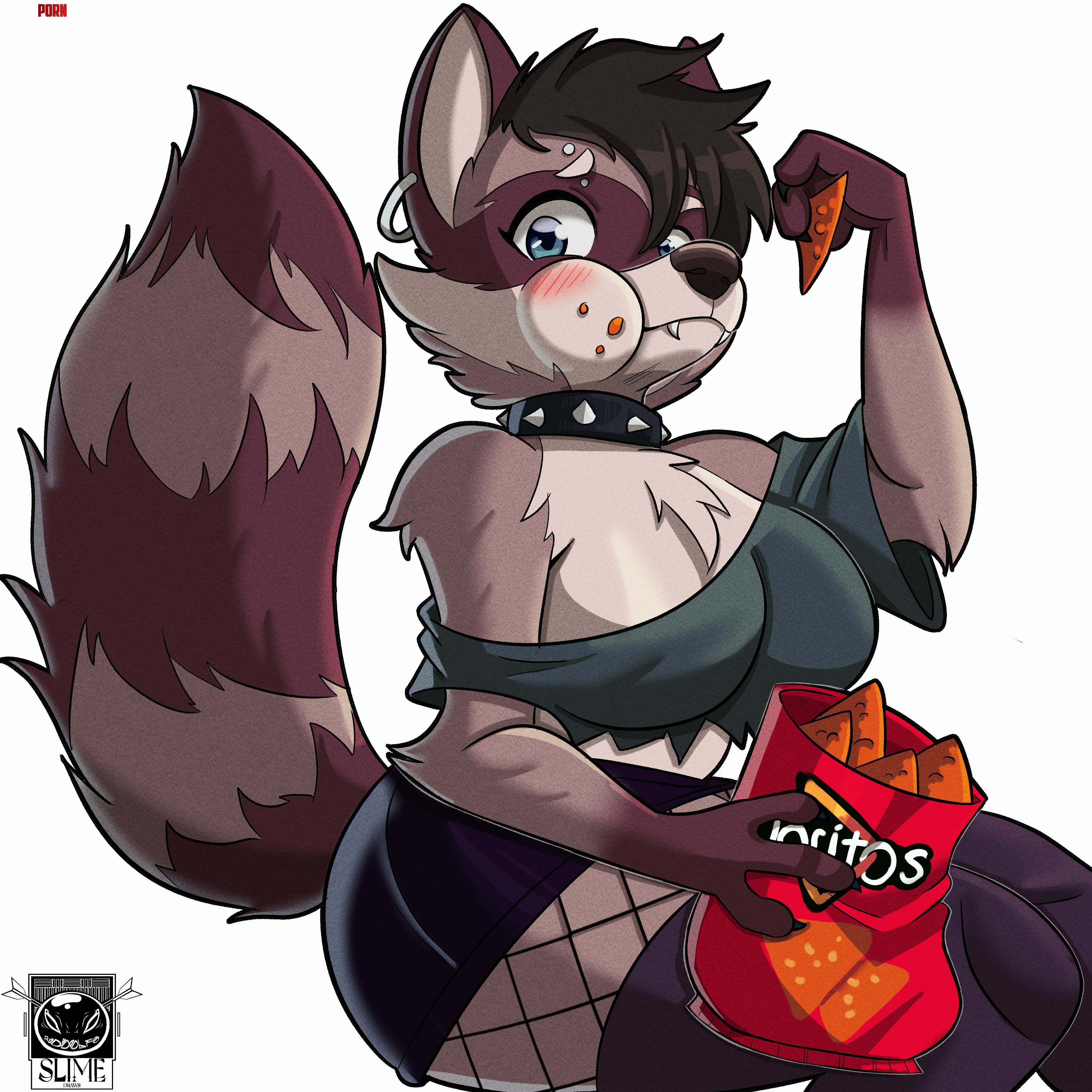 OC Raven raccoon Art by me by rodolfoslime