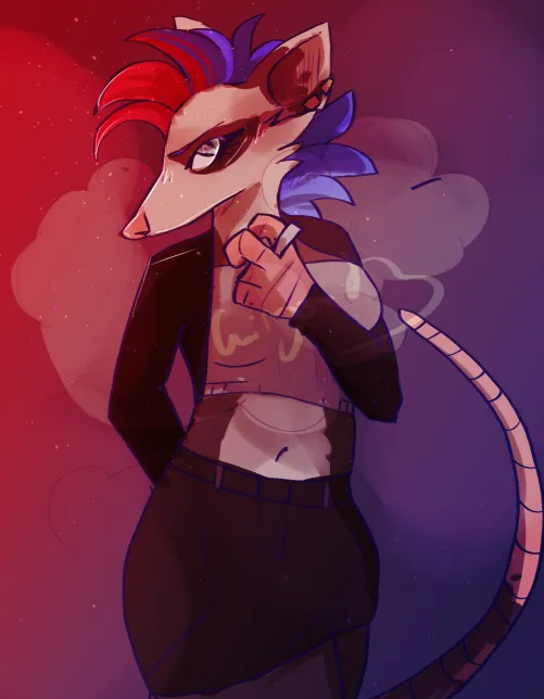 Thumbnail Friend Art by Me | CrimsontheNugget | Furry Category