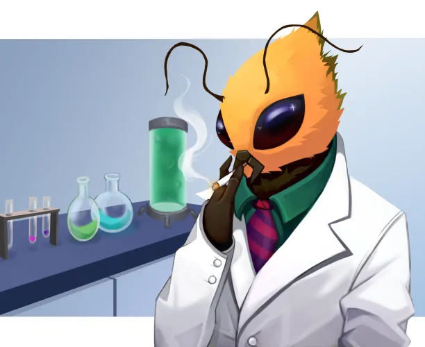 Thumbnail Discussing the Bee Scientist Commission by Kazuyoshiii_ in Furry
