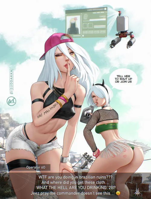 Thumbnail Suddakka's Funk Art - Featuring 2B and A2 | Author: Suddakka