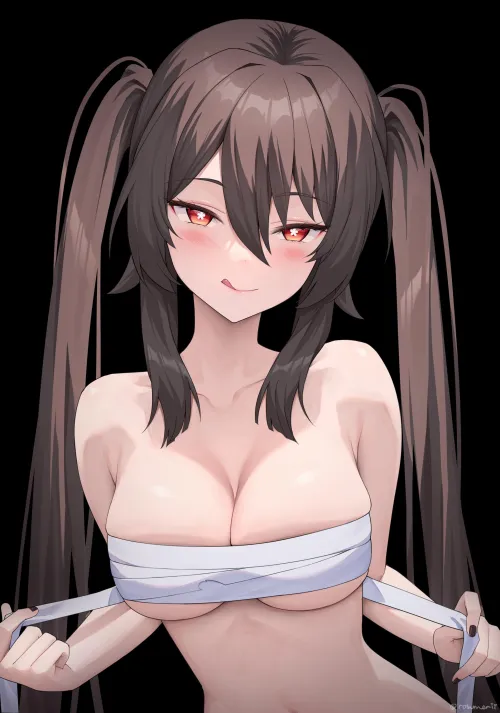 Thumbnail Boob Wrapping Sensation: Hu Tao's Appeal