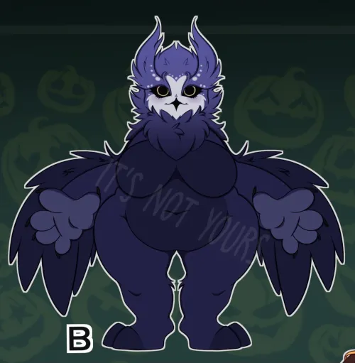 Thumbnail Bunkoo_Boo's Dark Owl Adoptable: Delving into Furry Artistry with a Twist