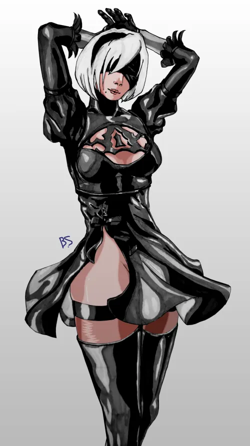 Thumbnail Optimalprime2's Original 2B Fanart Showcase