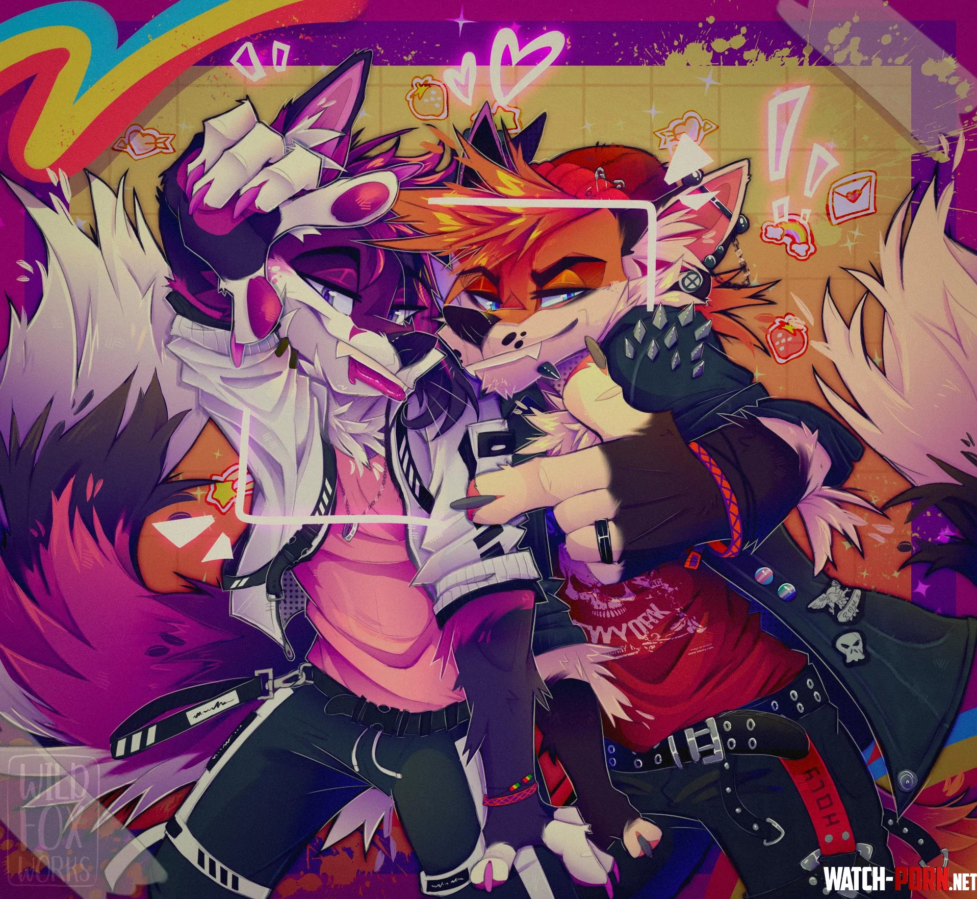 XOXO  art by mewildfoxworks by Rubyfox_1