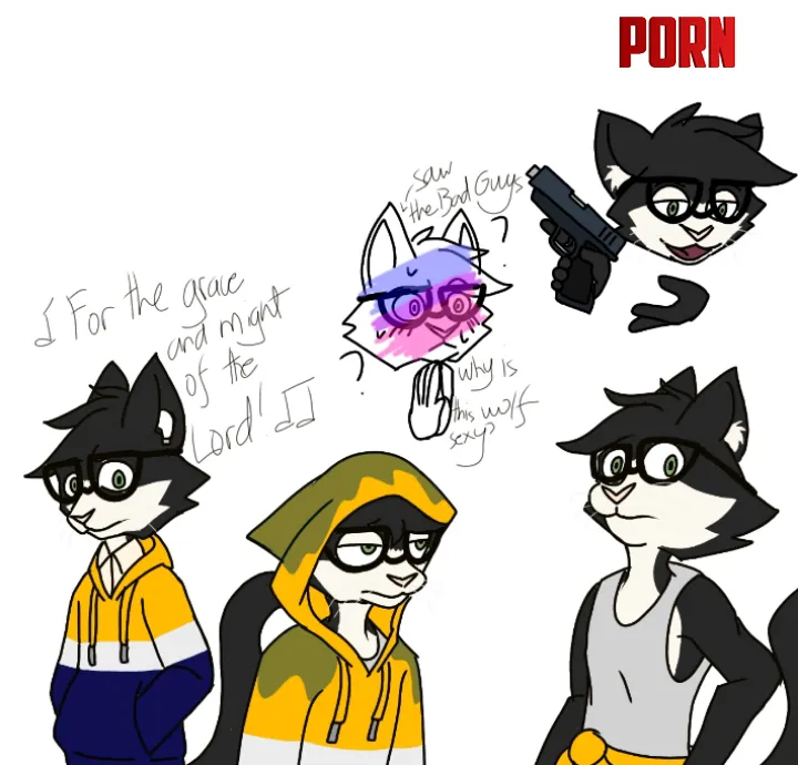 Some doodles of my sona by Adof_TheMinerKid