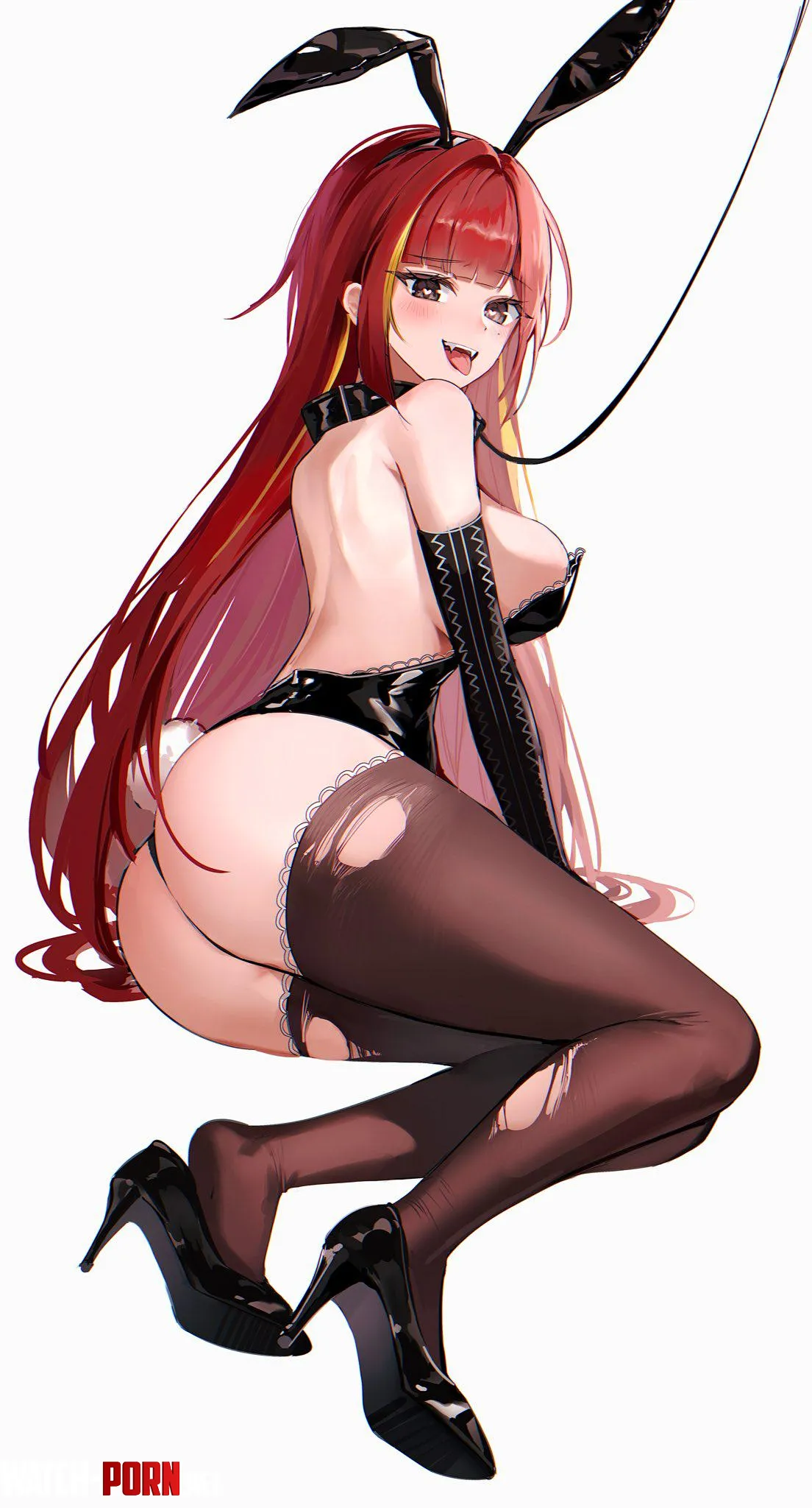 Leashed Bunny Lize StelLive by CheetahSperm18