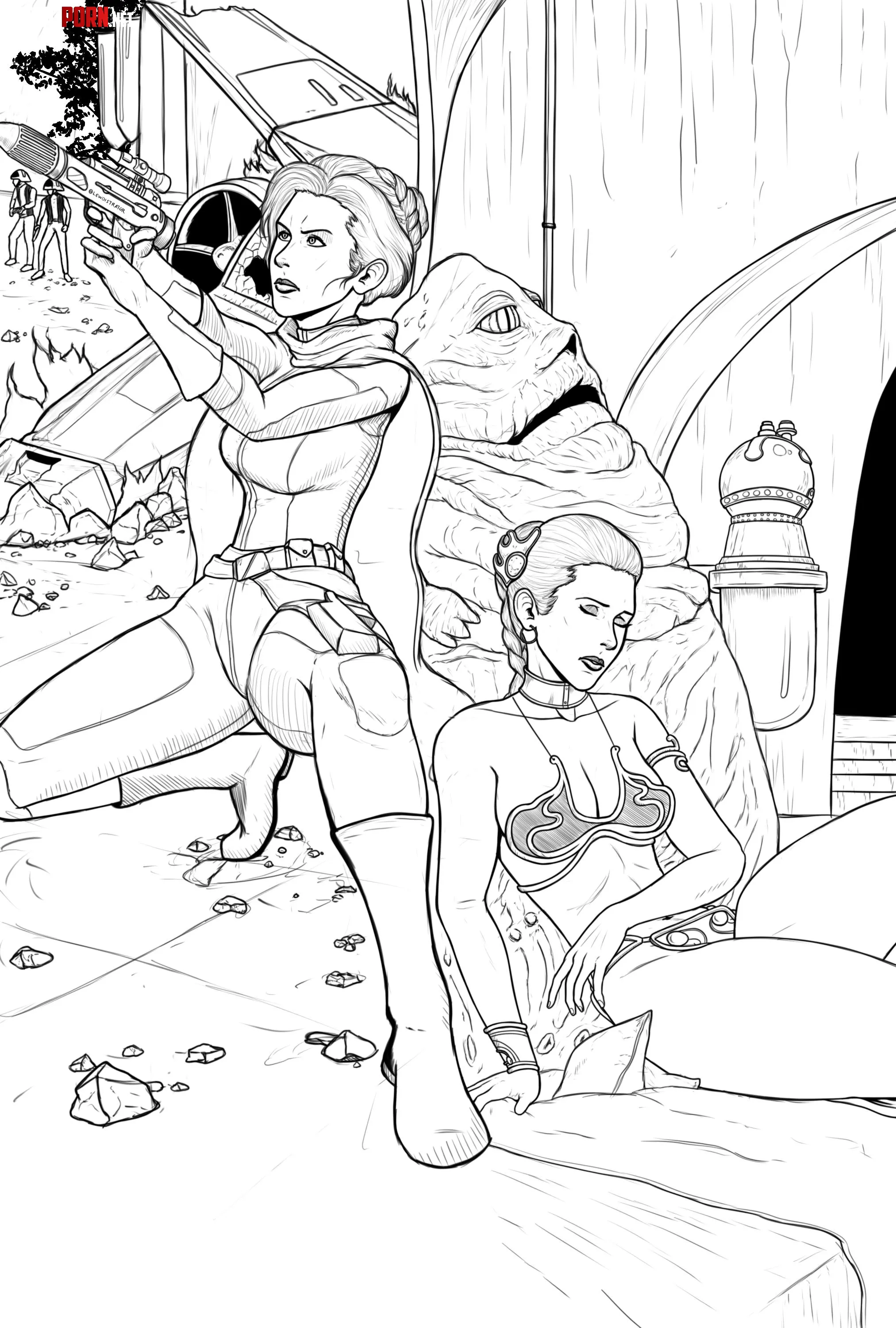 The Dichotomy of Leia Lewdistrator by Lewdistrator