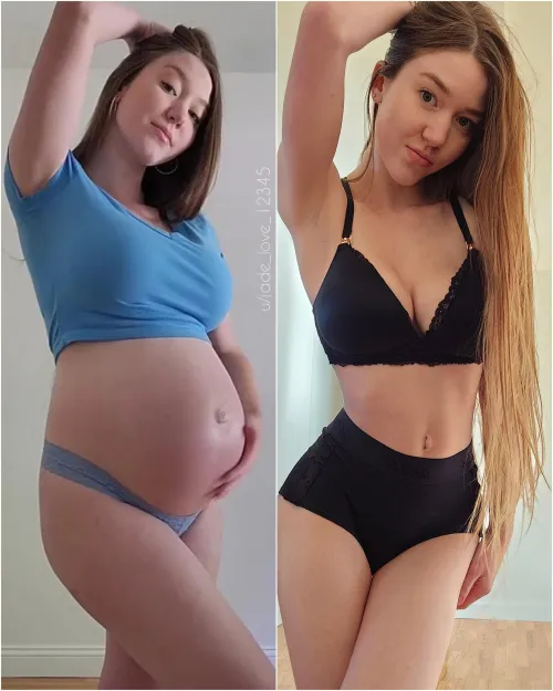 Thumbnail Pregnant Belly Comparison - Ready for Another Round | jade_love_12345 | pregnantporn