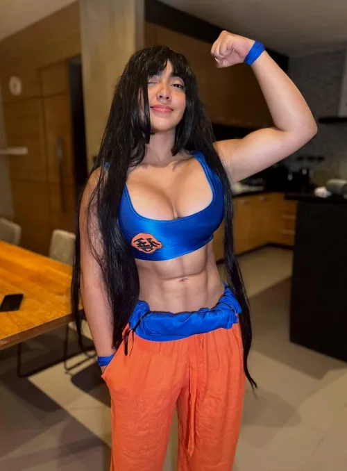 Thumbnail Goku Cosplay: An Energetic Transformation by Jade Miura