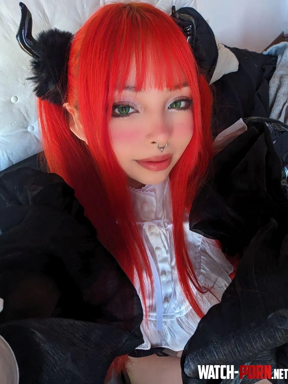 Rizu Kyun felt cute while taking a selfie by babygirlkittenxo by babygirlkittenxo
