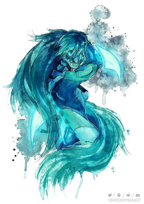 Thumbnail Traditional Watercolor Glow in Furry Commissions | UnsteadyShaggy