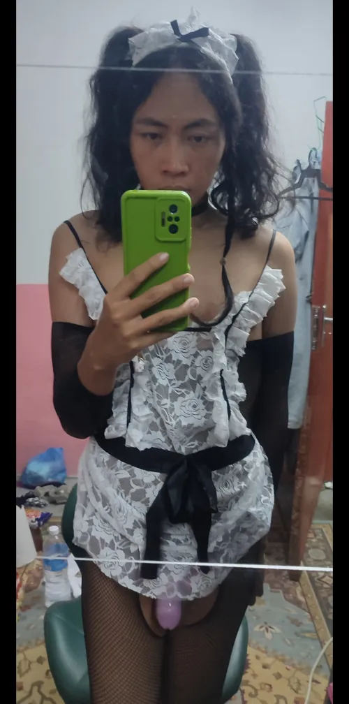 Thumbnail Author ApprehensiveBoot7209: Trying On a Maid Outfit for asiansissification