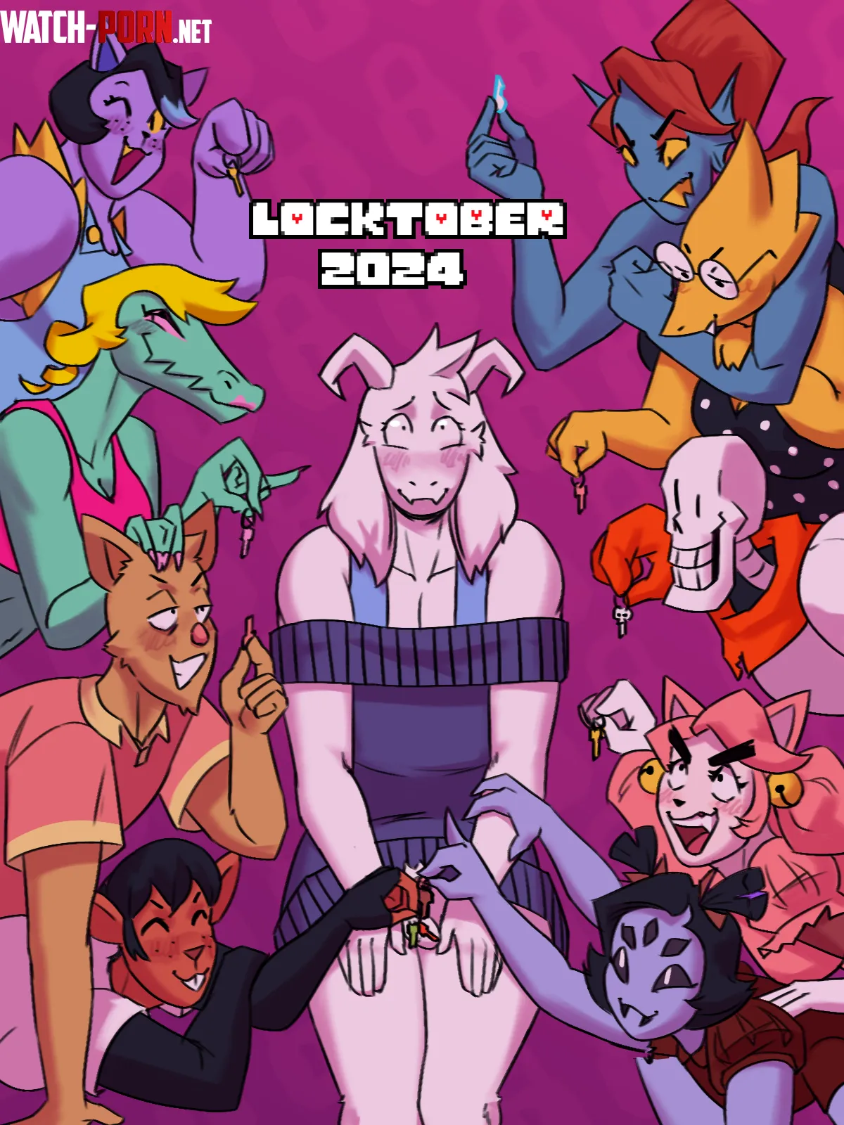 Locktober AsrielMultiple by Dracozhilla