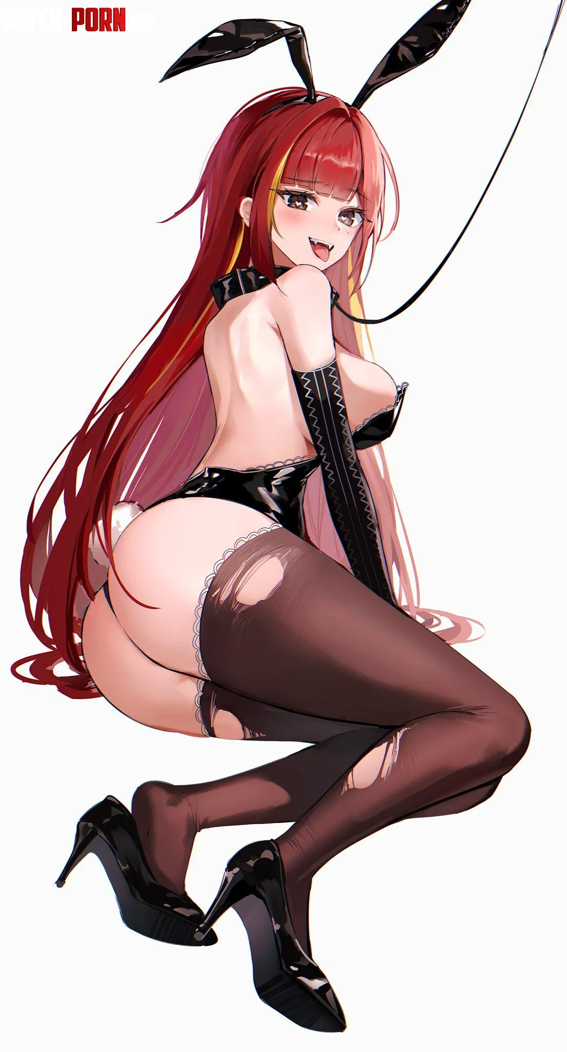 Leashed Bunny Lize StelLive by CheetahSperm18