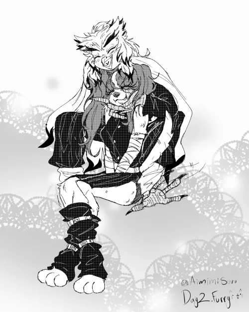 Thumbnail Furry OC Inktober Custom List: Day 2 Masterpiece by LittleLolitta
