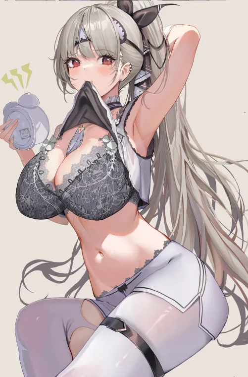 Thumbnail Formidable Beauty with an Alarm Clock: Embracing Sensuality in animearmpits