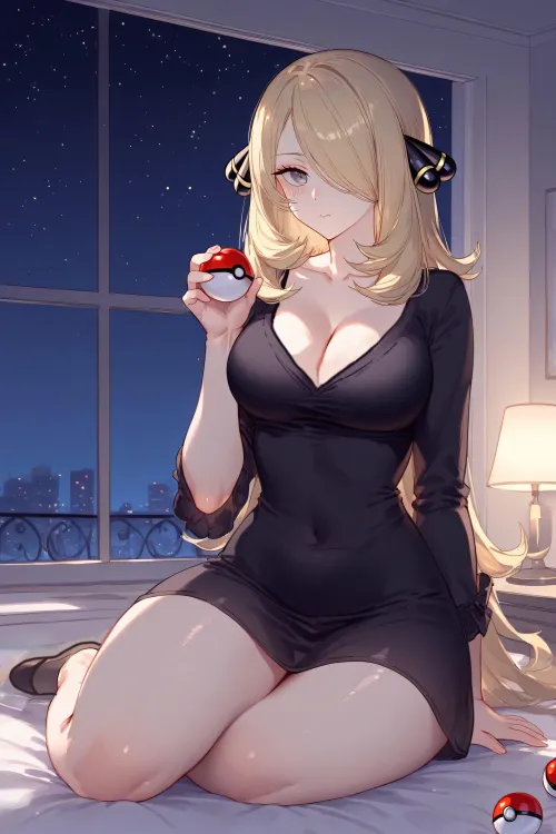 Thumbnail CheetahSperm18 Displays Cynthia from Pokemon in thighdeology
