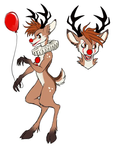 Thumbnail Captivating RedNosed Character-inspired Adoptable Design | Glittering-Amount-68