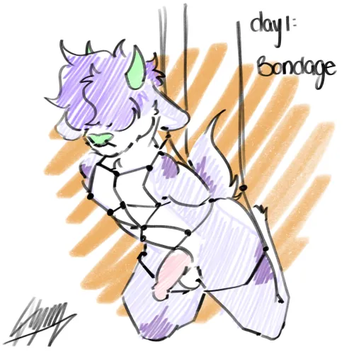 Thumbnail Simple Drawing for Kinktober by Commercial-Ad-9901 | Femyiff Art