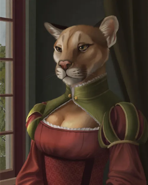 Thumbnail Redesigned Cougar Maiden v2 in Furry Art | cgcritter