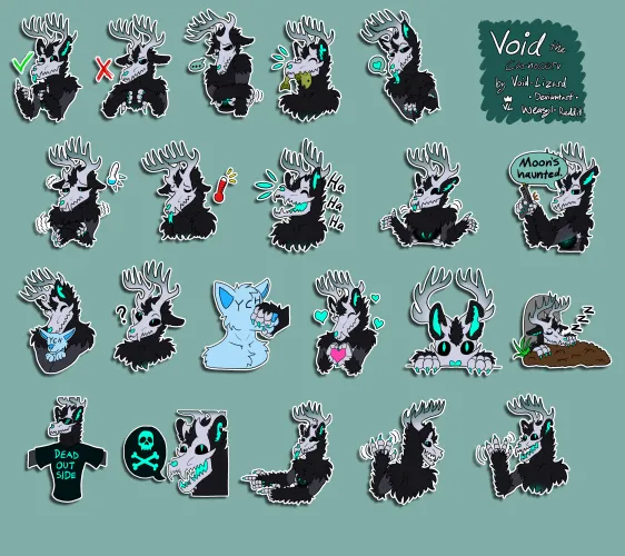 Thumbnail Updating My Telegram Sticker Pack: Furry OC by Void-Lizard