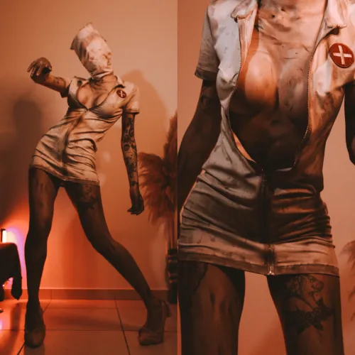 Thumbnail Nicky Brum's Chilling Nurse from Silent Hill Cosplay | Cosplaygirls