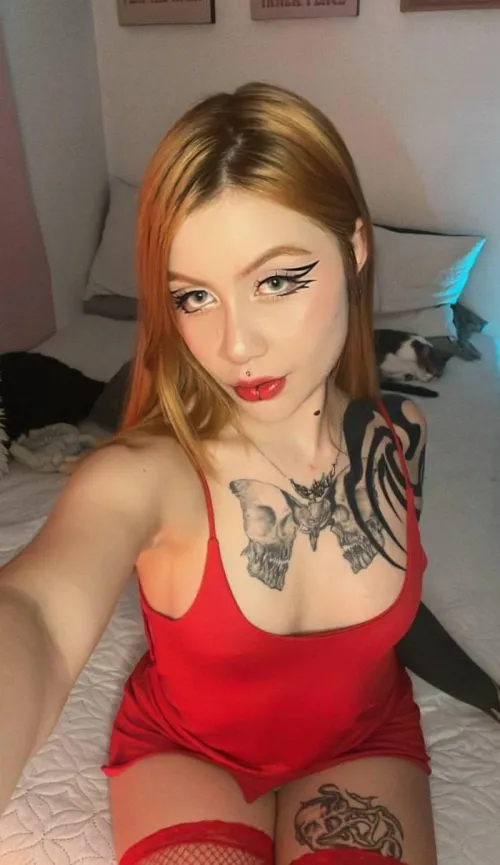 Thumbnail Red on Red: 'Red Dress for a Redhead' by Charming_Aira921 | classygirls