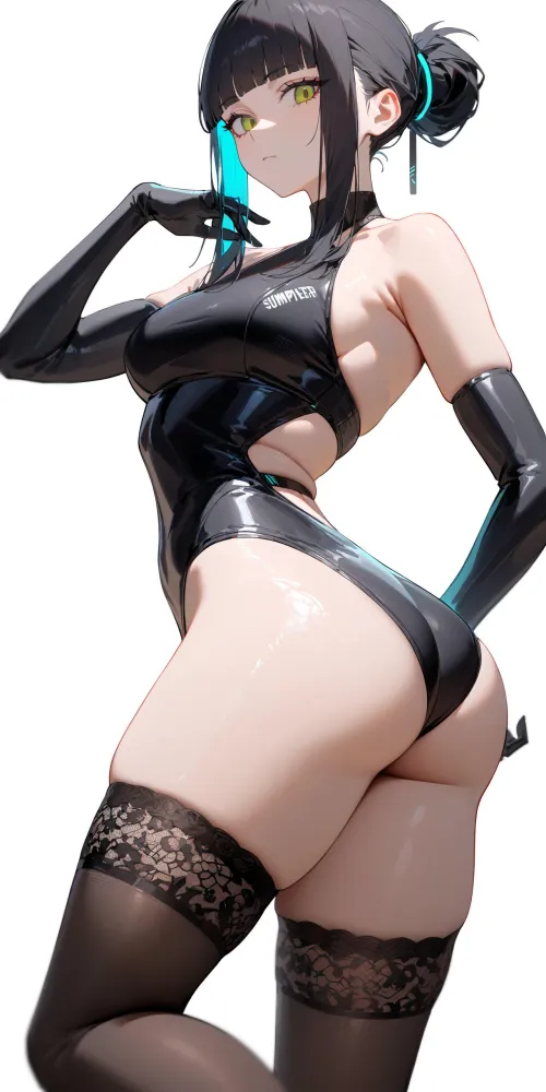 Thumbnail CheetahSperm18's Black Gloves & ThighHighs Feature