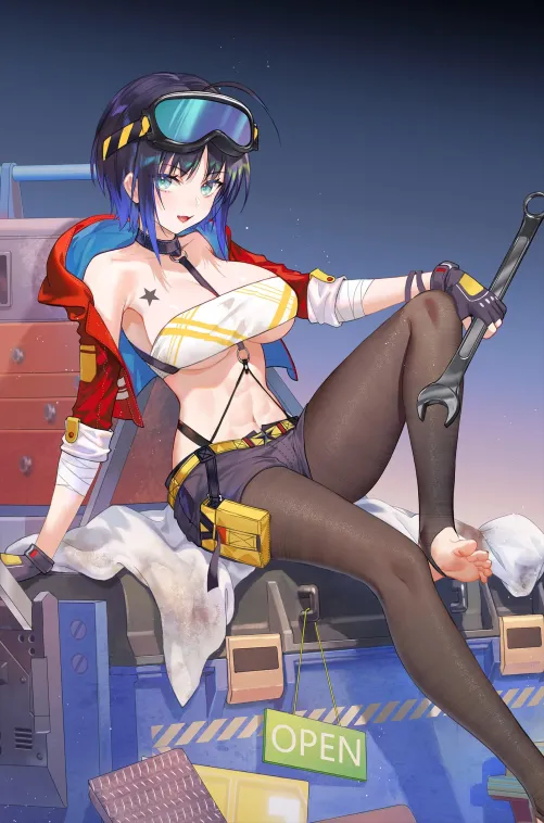 Thumbnail Explore CheetahSperm18's Mechanic Girl in thighdeology