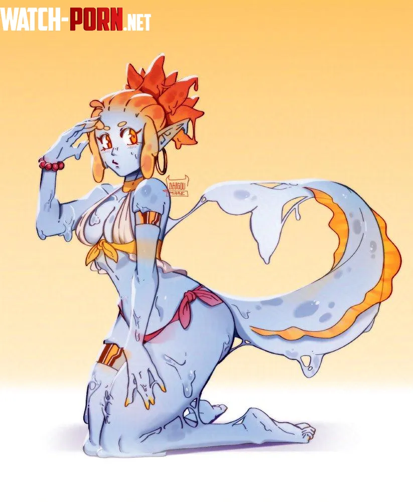 Slime Girl DragouMare by acornzzz