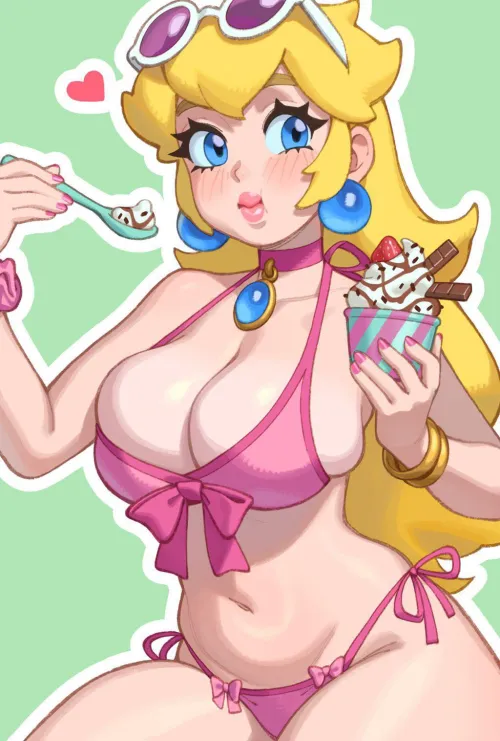 Thumbnail Summer Peach: Rizdraws' Sizzling Mario Cosplay