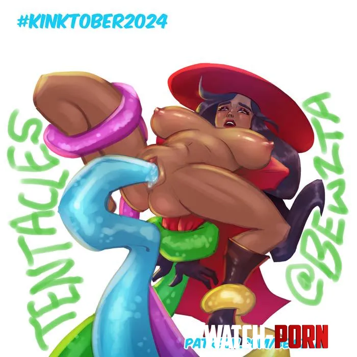 Kinktober2024 Carmen Sandiego Tentacles Carmen Sandiego Bewzta by Bewzta