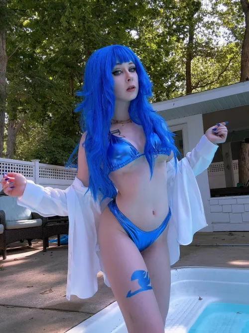Thumbnail Stunning Swimsuit Juvia Cosplay from Fairy Tail by Lucinamizu