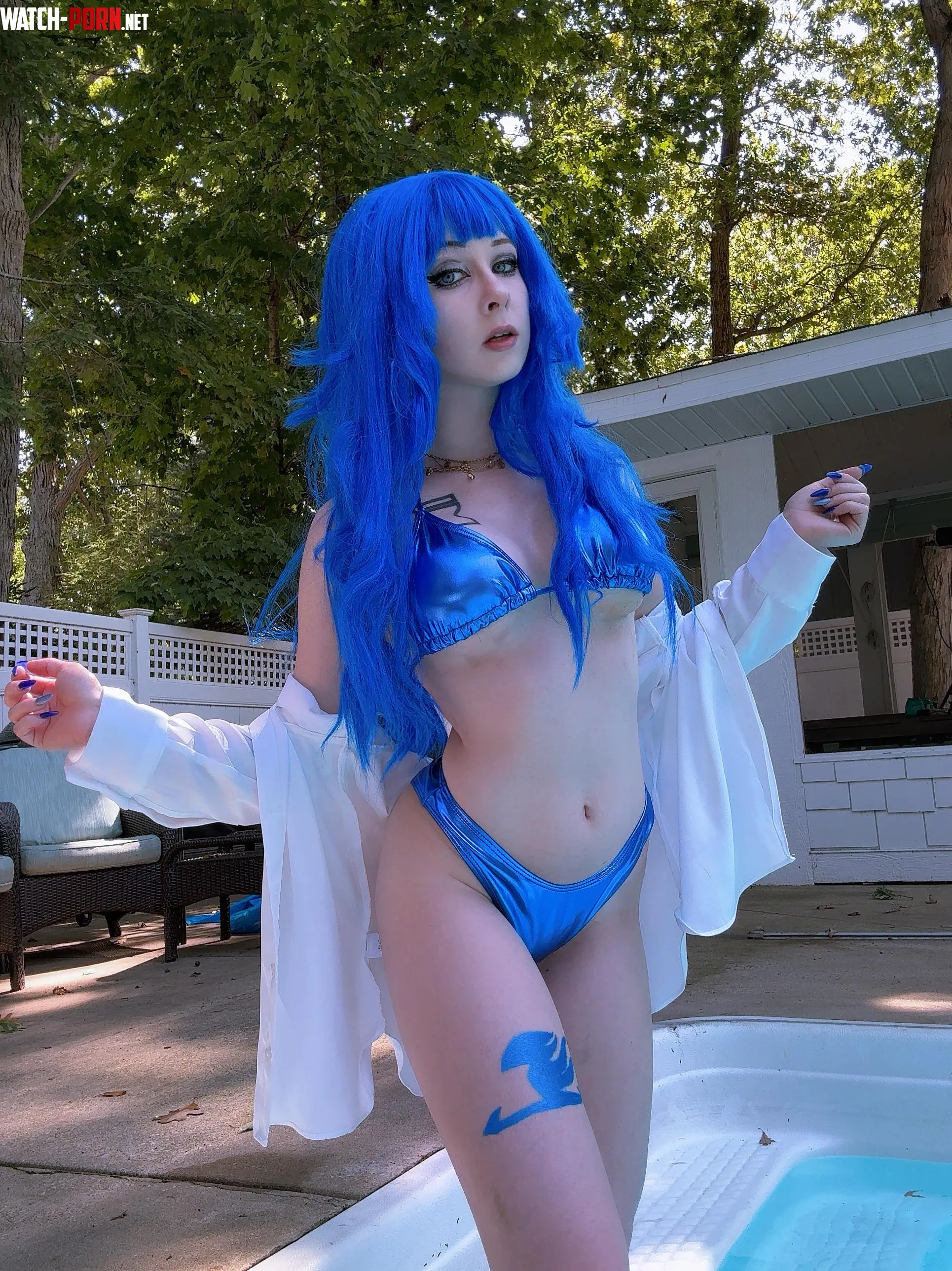 My swimsuit Juvia cosplay from Fairy Tail by Lucinamizu
