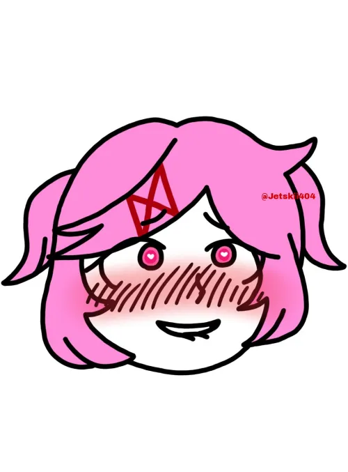 Thumbnail Teasing Sensations: Natsuki's Ahegao Expression by Nezumi_Draws