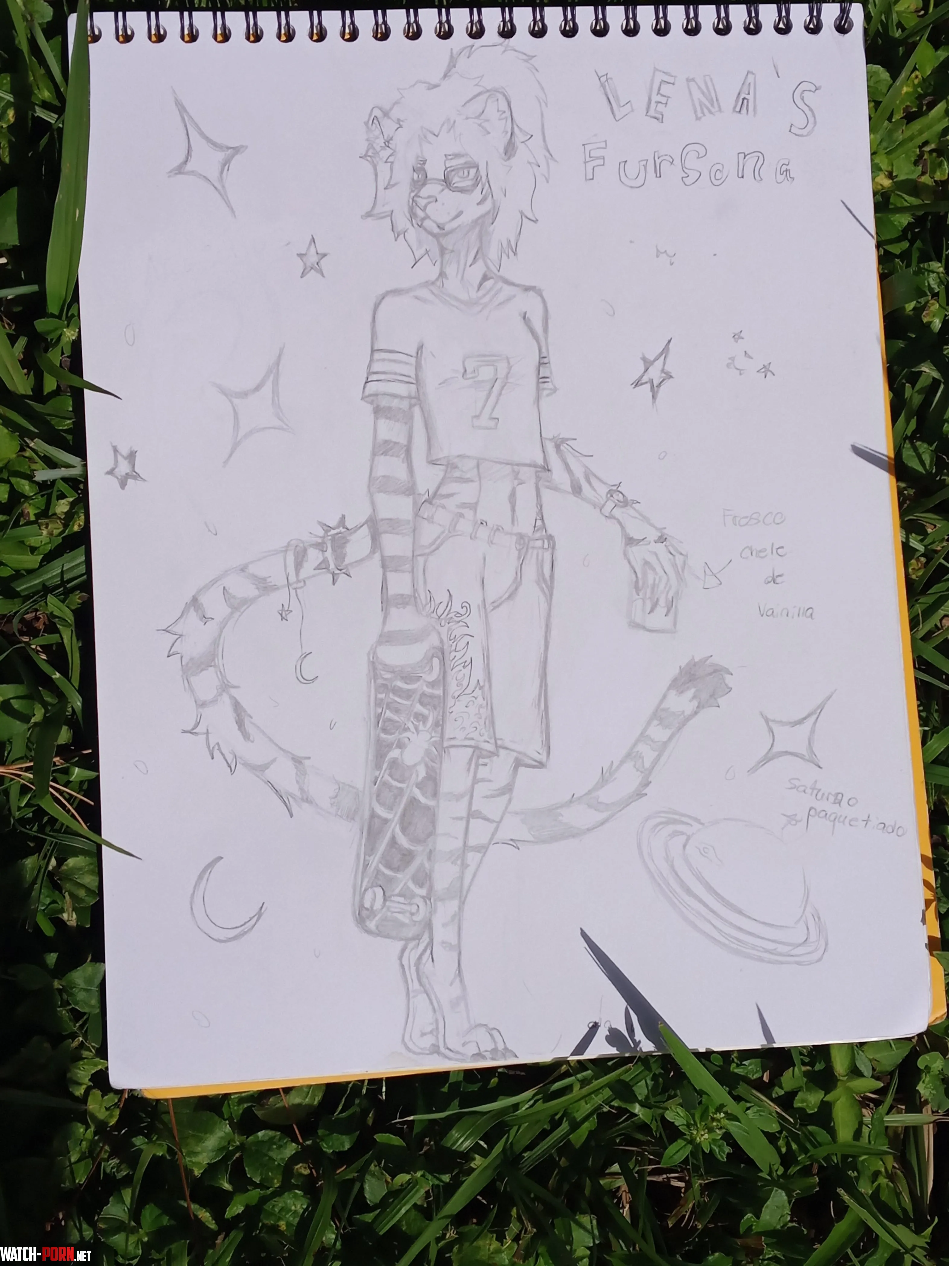 Fursona tha I did to a friend what you think by Isaac_ABC