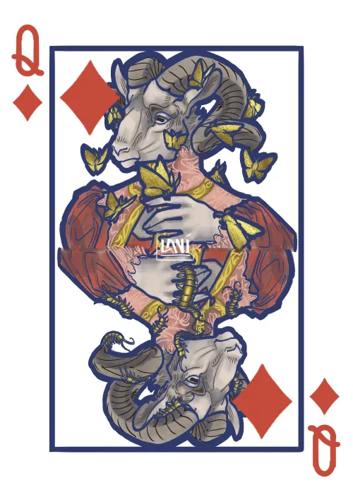 Thumbnail Poker Queen of Diamonds 24 by Lani_Meri | Furry Artwork