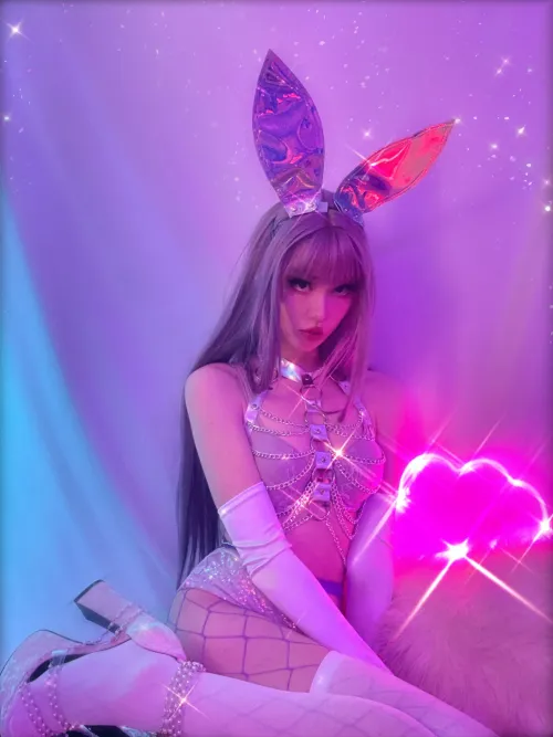 Thumbnail Asian Pastel Bunny Girl Fun Unveiled | BunnyGirls Category