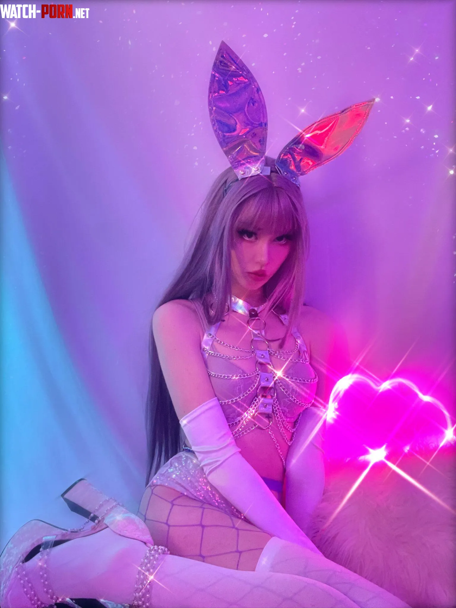 your asian pastel bunny girl  by youngpetite2005