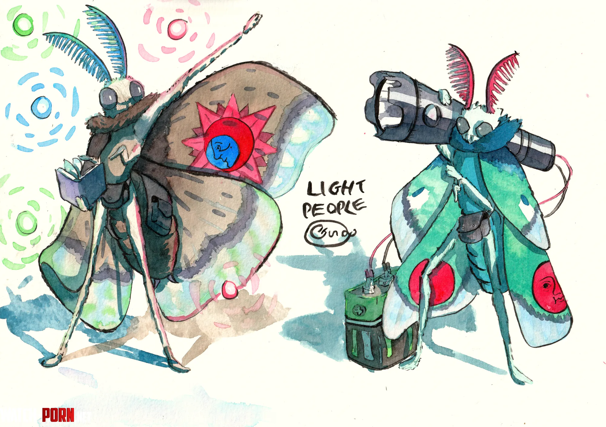 I designed moth people this week  OC by Consistent-Hair-8516