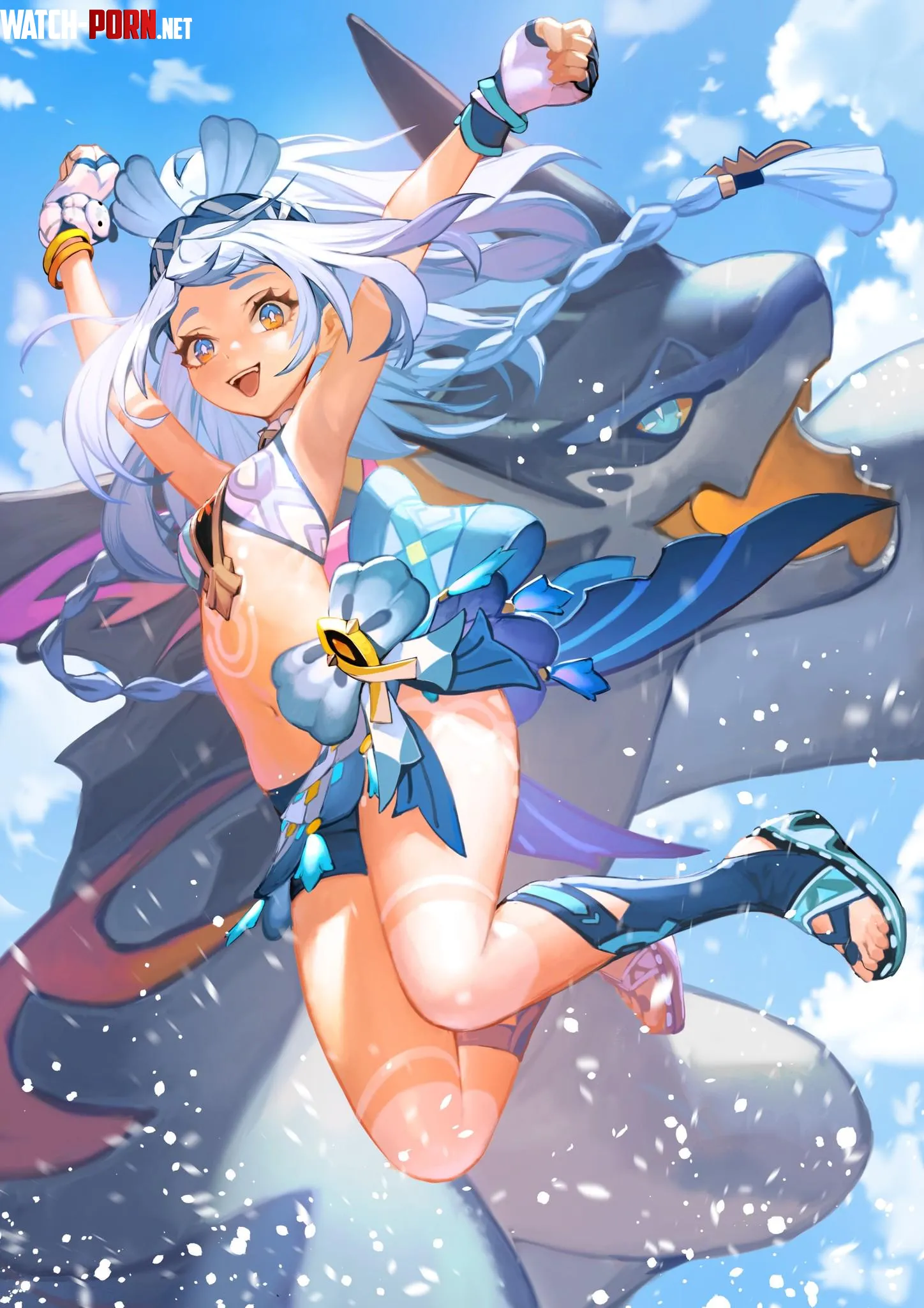 Mualani is happy tatatakayama Genshin Impact by TheRoySez