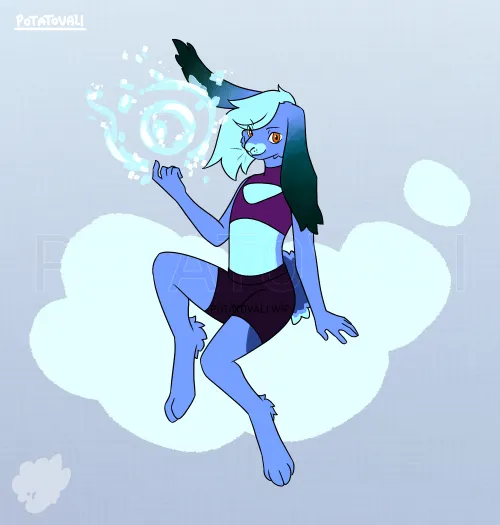 Thumbnail Cloud Bunny: Artistry in Furry Realms by Potatovali