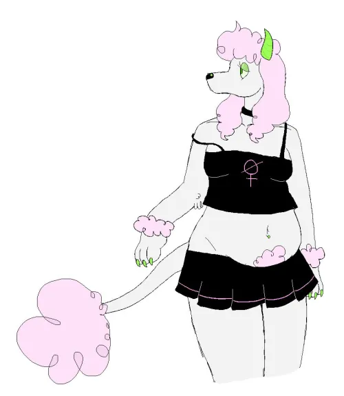 Thumbnail Demon Poodle Girlthing Adoptable: Furry Creations by petgame-enjoyer