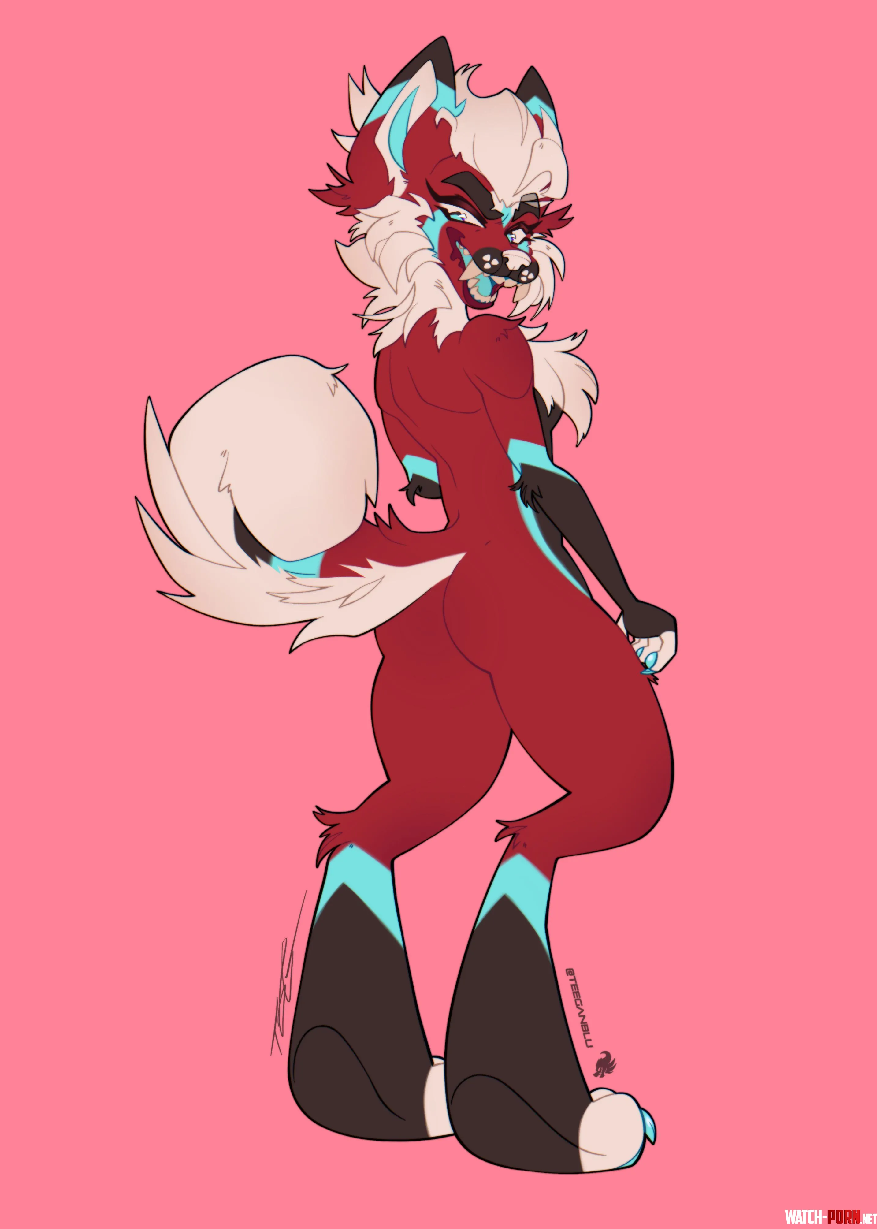 Meet Akita they are non binary lesbian  art by me teeganblu  by Teeganblu